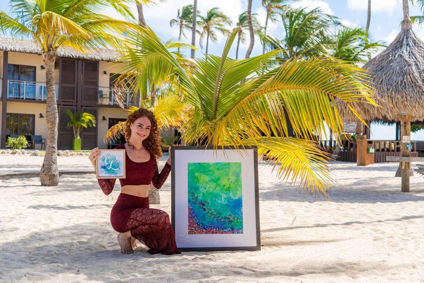 Coloring Laura op Aruba | Kleurrijke Lokale Kunst