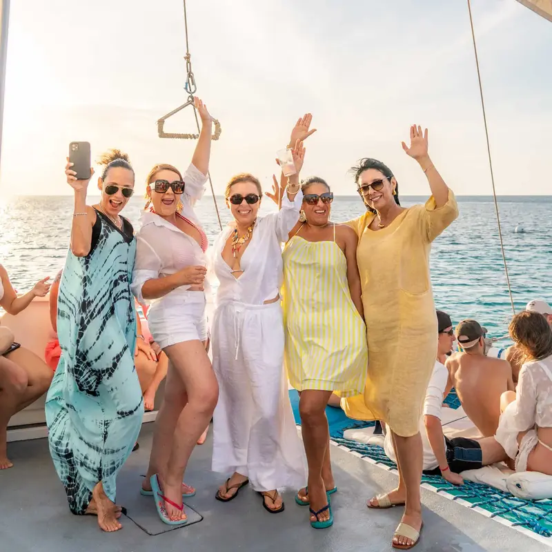On board the Delphi sunset cruise