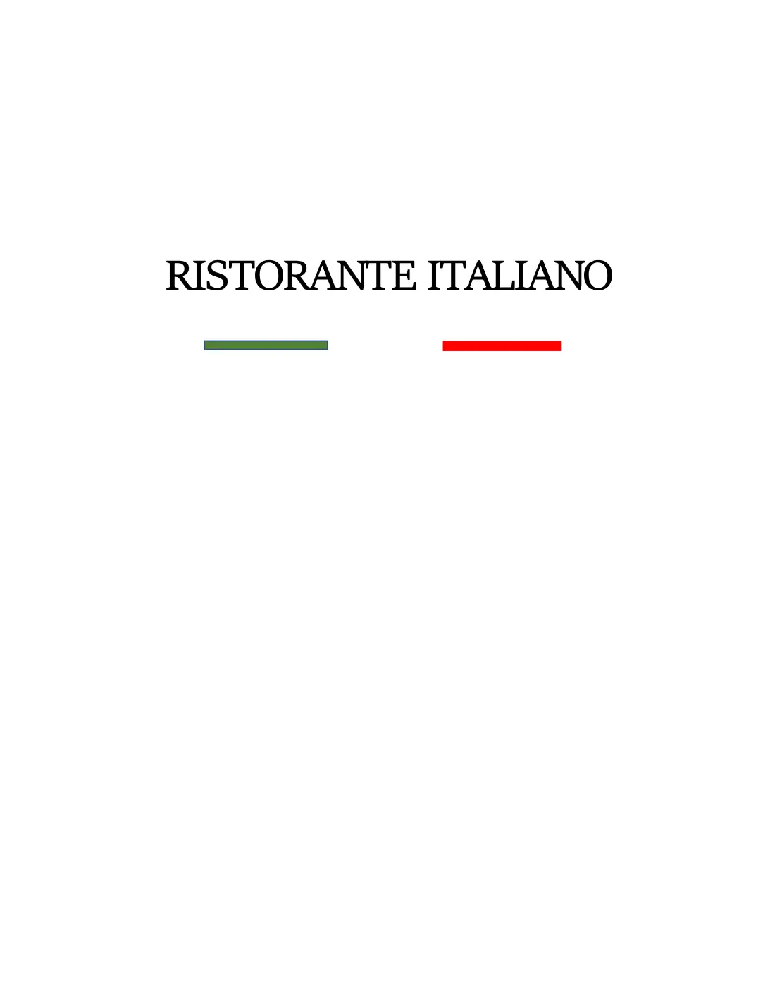 Agrigento Ristorante Italiano menú