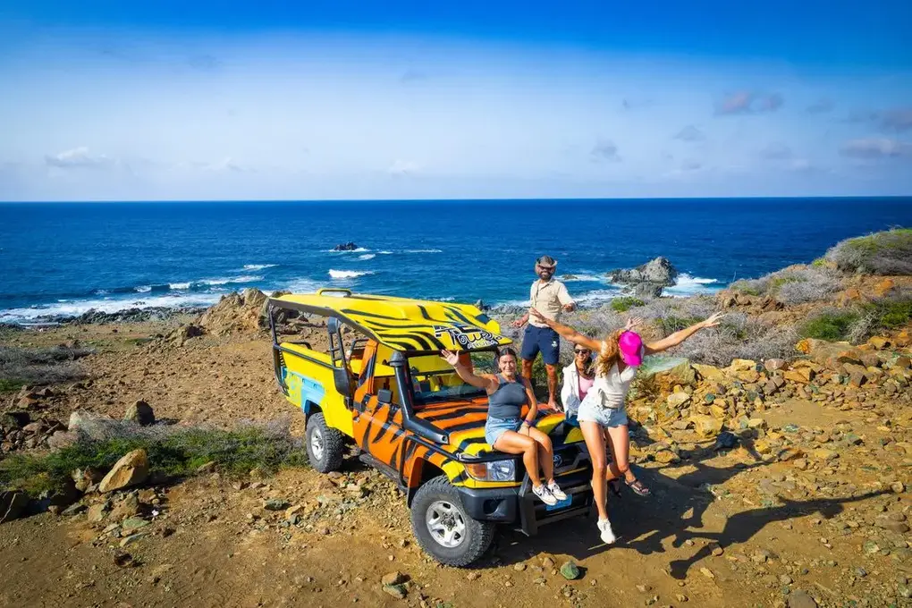 The ABC Tours jeep at the north coast
