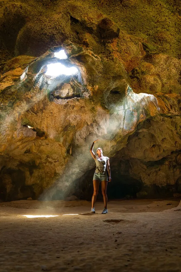 Stephanie in the Guadirikiri Cave