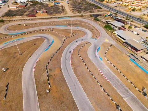 The Bushiri Karting track from above